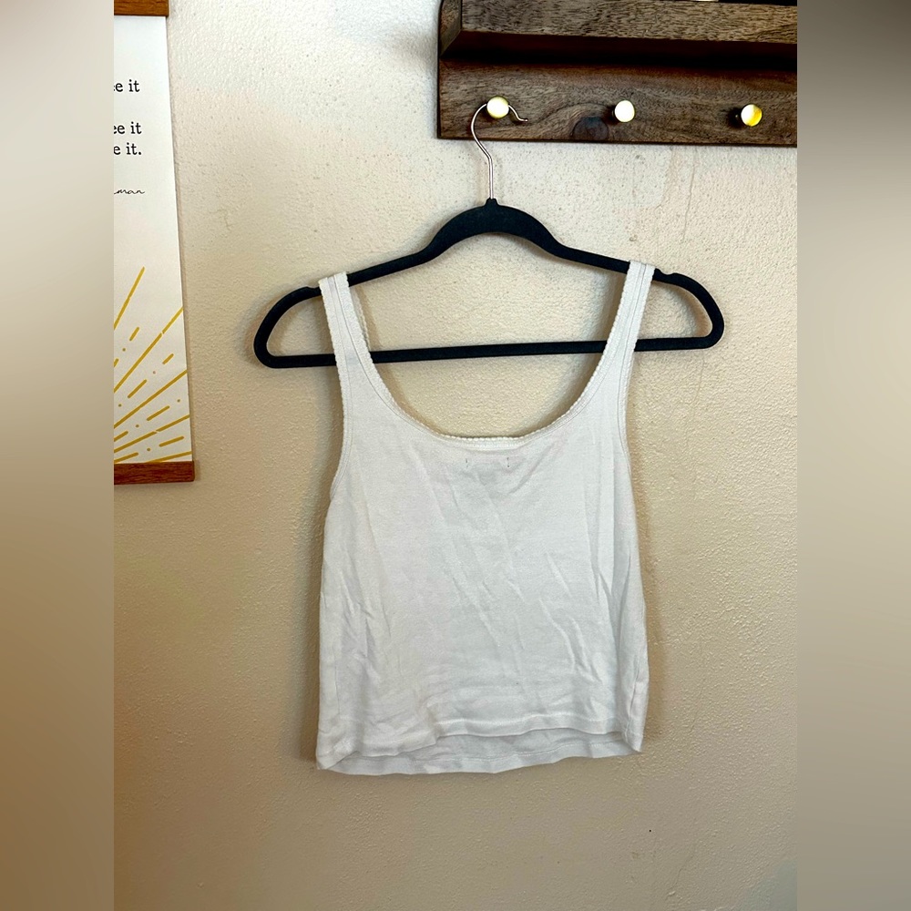 Wild Fable Crop Top Tank- White - Picture 2 of 4
